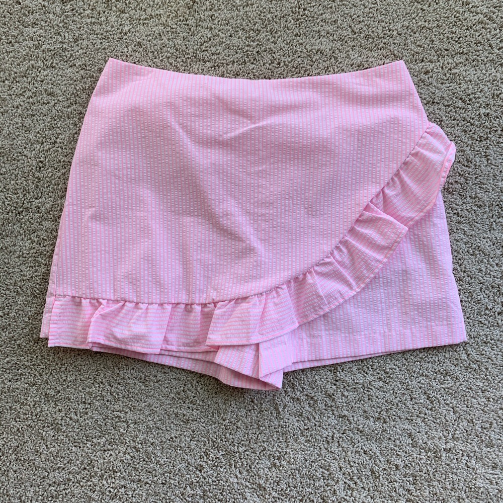 NWOT size 8 Lilly Pulitzer gingham Faye skort